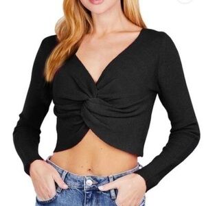 𝅺Simon Chang Twist Front Sweater